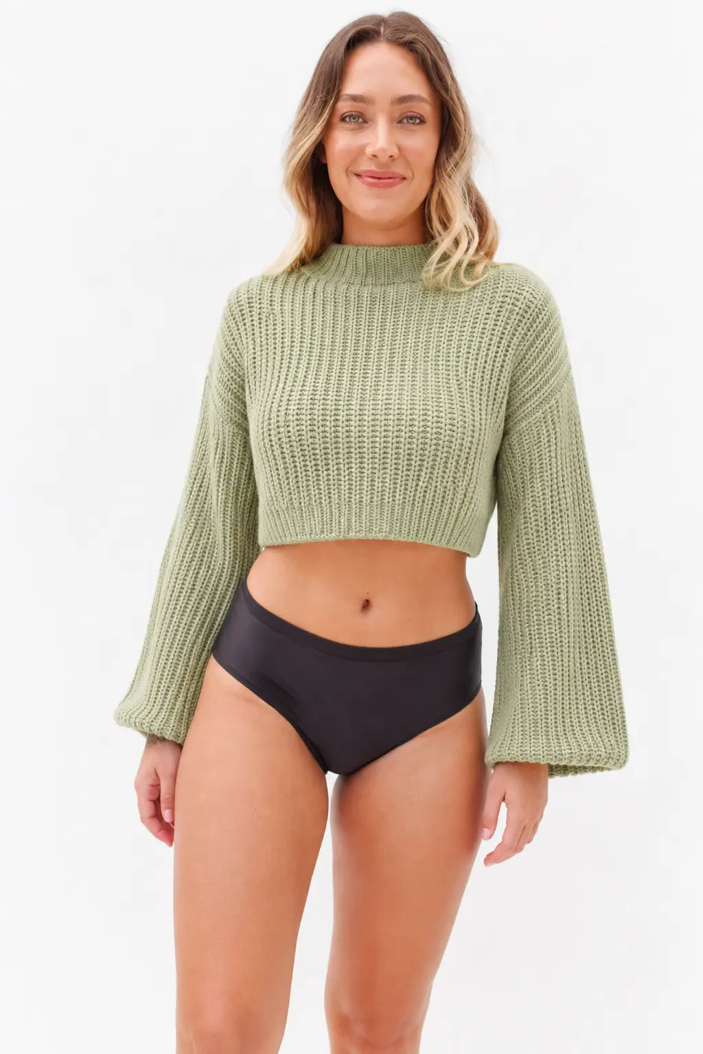Conjunto Calcinha Absorvente e Biquíni Menstrual - Fluxo Super Intenso - Preto
