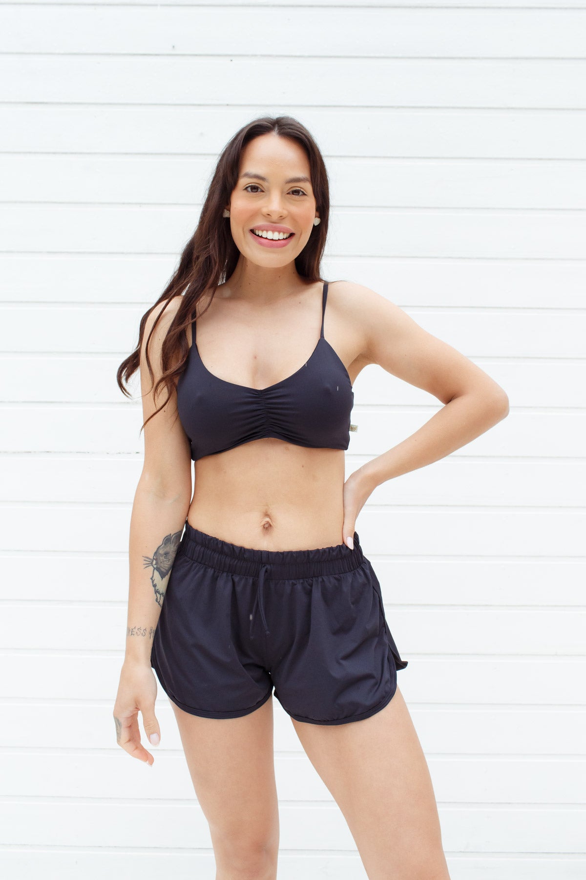 Conjunto Short Absorvente Menstrual - Fluxo Intenso - Preto