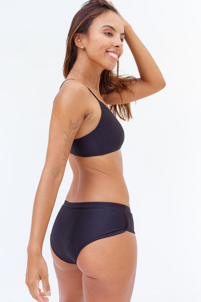 Conjunto Calcinha Absorvente e Biquíni Menstrual - Fluxo Intenso - Preto