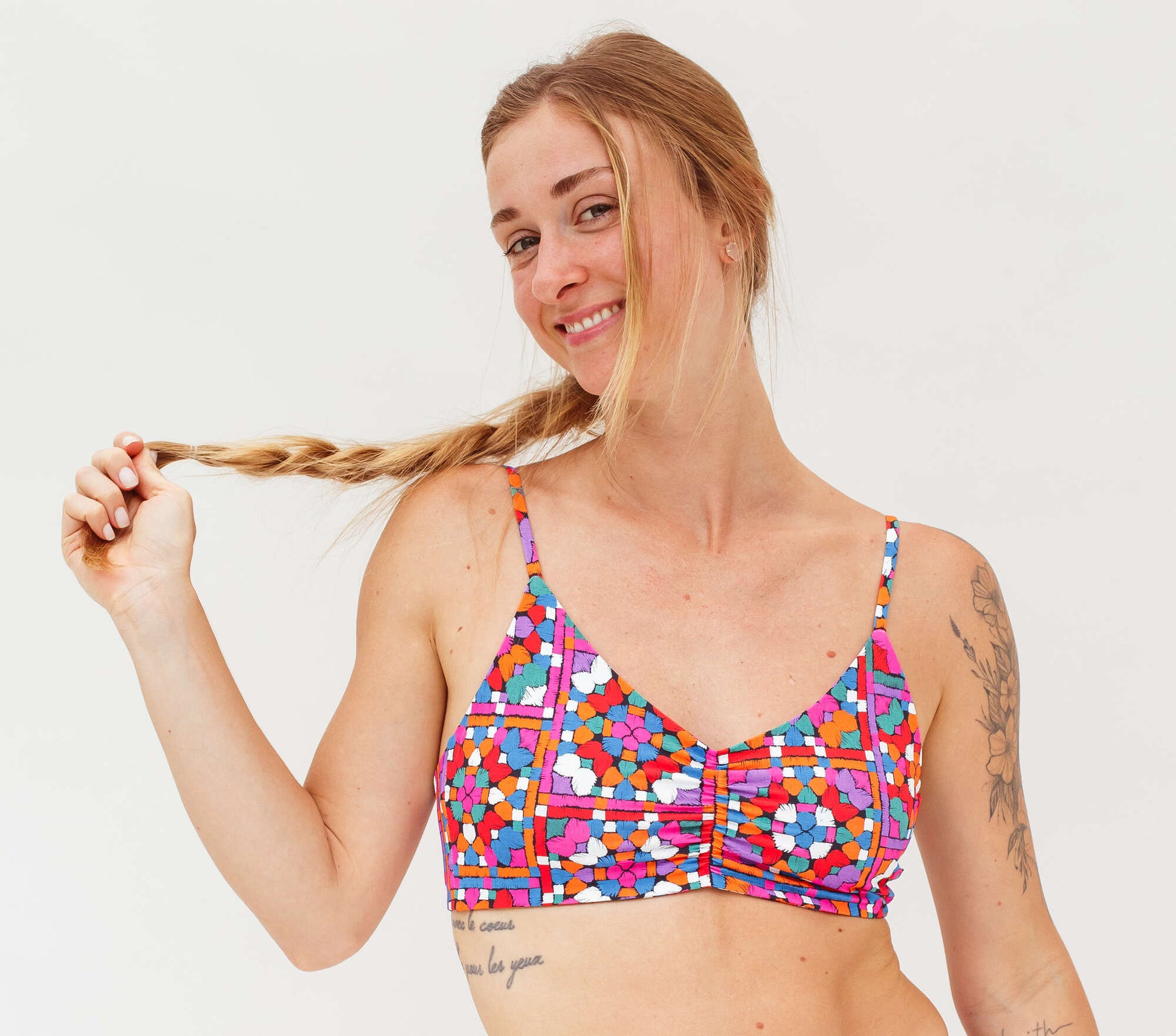 Conjunto Calcinha Absorvente e Biquíni Menstrual - Fluxo Intenso - Aquarela