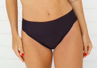 Safira - Calcinha Absorvente e Biquíni Menstrual - Fluxo Intenso - Preto