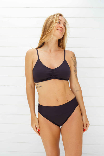 Conjunto Calcinha Absorvente e Biquíni Menstrual - Fluxo Intenso - Preto