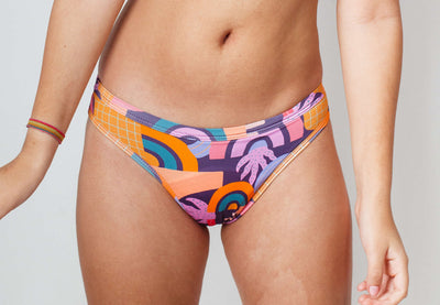 Alecrim - Primeiros Ciclos - Calcinha Absorvente e Biquíni Menstrual - Fluxo Moderado - Colors