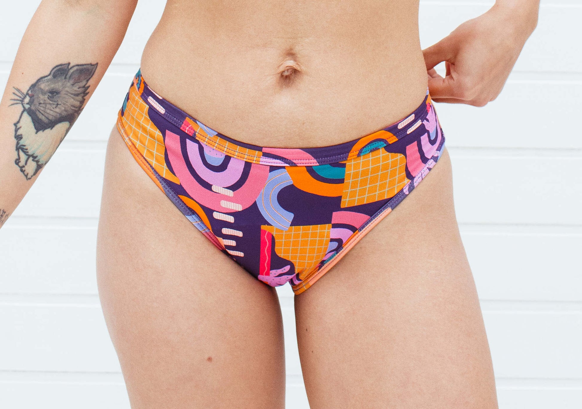 Conjunto Calcinha Absorvente e Biquíni Menstrual - Fluxo Moderado - Colors