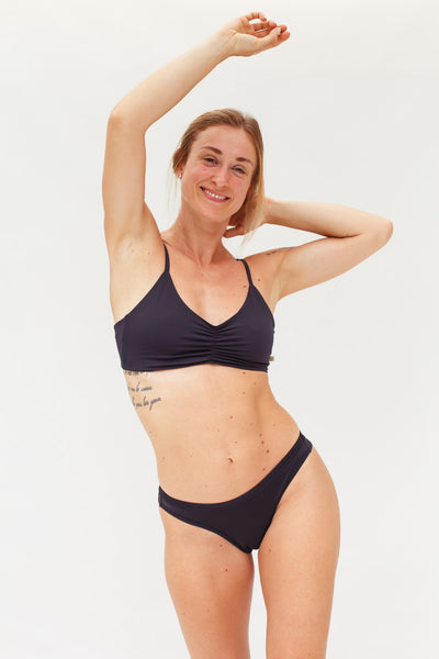 Conjunto Calcinha Absorvente e Biquíni Menstrual - Fluxo Super Leve - Preto