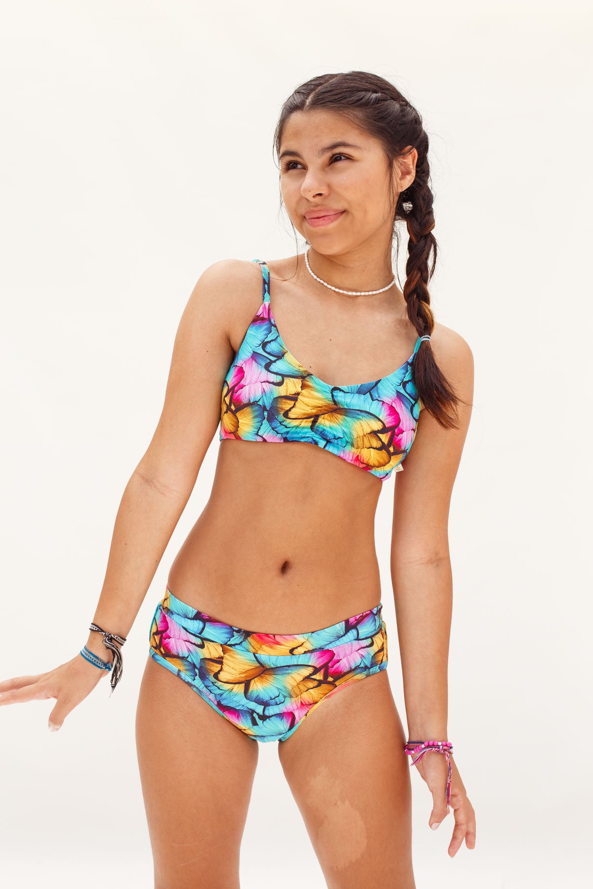 Nina - Primeiros Ciclos - Calcinha Absorvente e Biquíni Menstrual - Fluxo Intenso - Butterfly