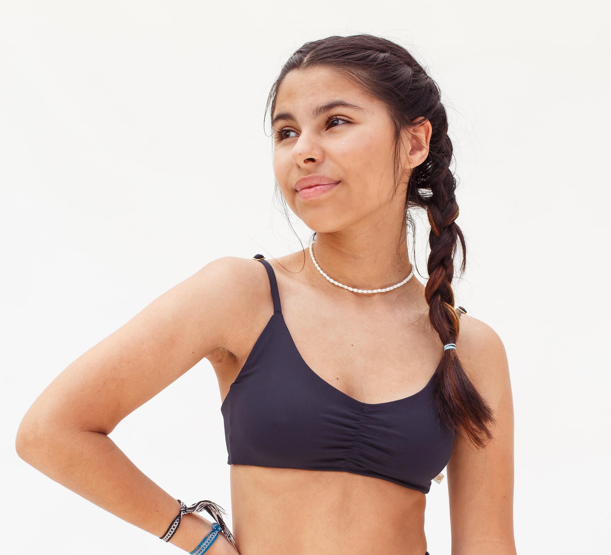 Conjunto Calcinha Absorvente e Biquíni Menstrual - Primeiros Ciclos - Fluxo Intenso - Preto