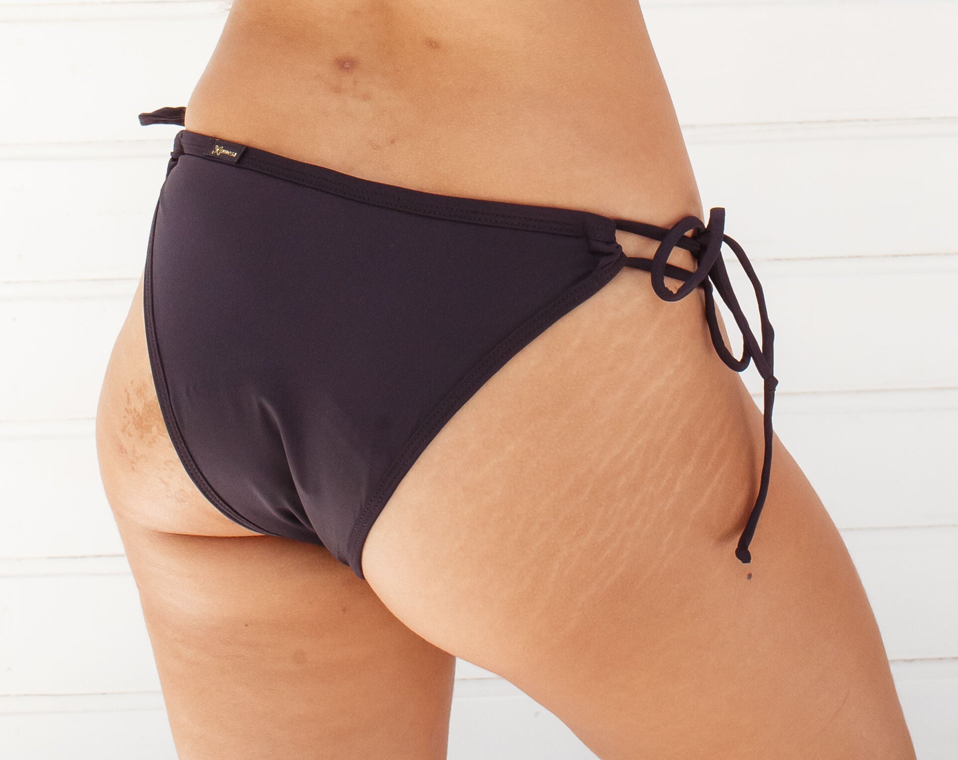 Conjunto Calcinha Absorvente e Biquíni Menstrual - Primeiros Ciclos - Fluxo Modrado - Preto